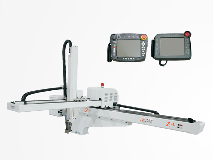 Frame-type three-axis servo single-arm double-stage manipulator